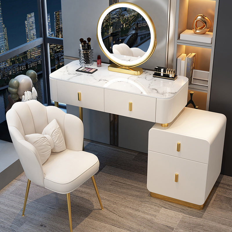 Contemporary Bedroom Vanity Dressing Table Wooden Makeup Vanity Desk with Drawer