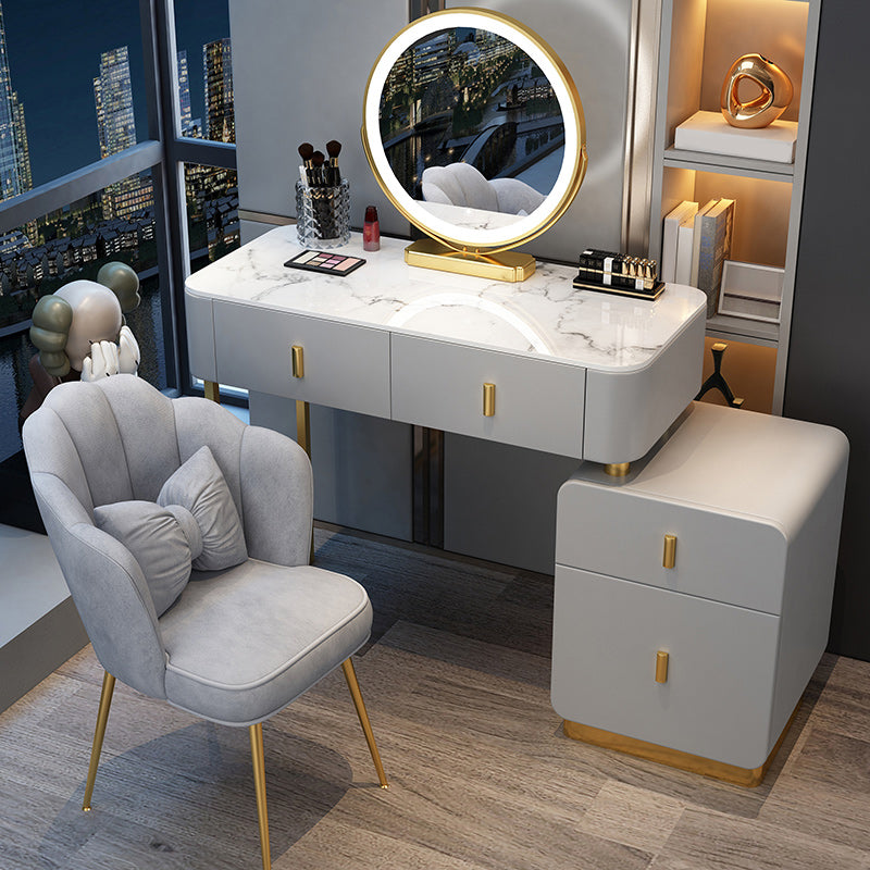 Contemporary Bedroom Vanity Dressing Table Wooden Makeup Vanity Desk with Drawer