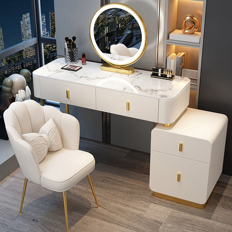 Contemporary Bedroom Vanity Dressing Table Wooden Makeup Vanity Desk with Drawer