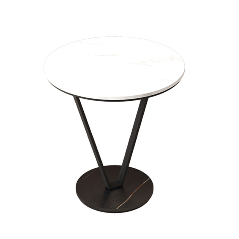 23.6" Tall Cross Legs Side Table Modernistic Metal Side End Snack Table