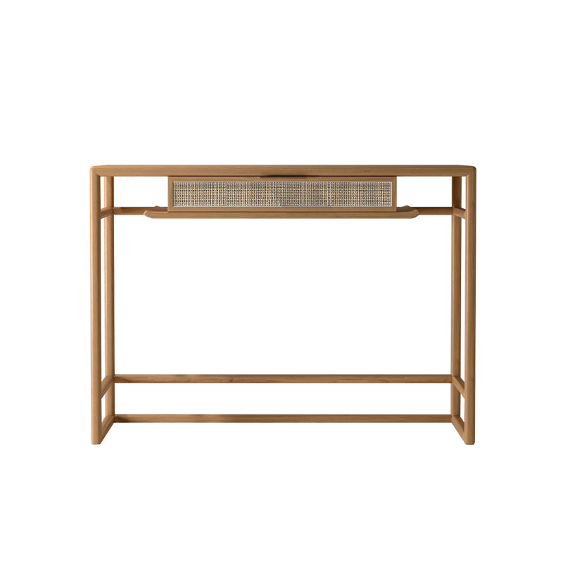 Rectangle Shape Contemporary Console Table Natural/Brown Ash Console Sofa Table