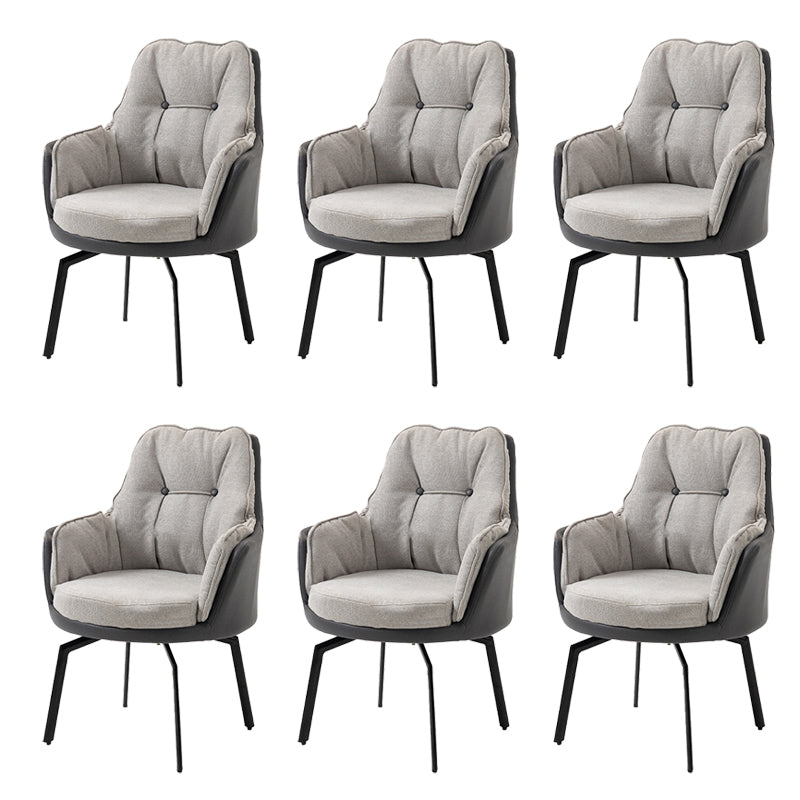 Armless Office Chair Distressing Ergonomic Desk Chair for Bedroom Home