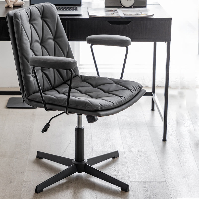 No Wheels Office Chair Contemporary Swivel Rolling Task Chair