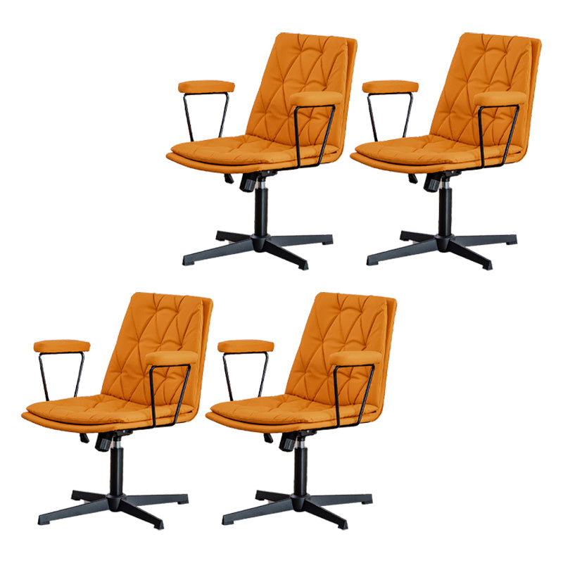 No Wheels Office Chair Contemporary Swivel Rolling Task Chair