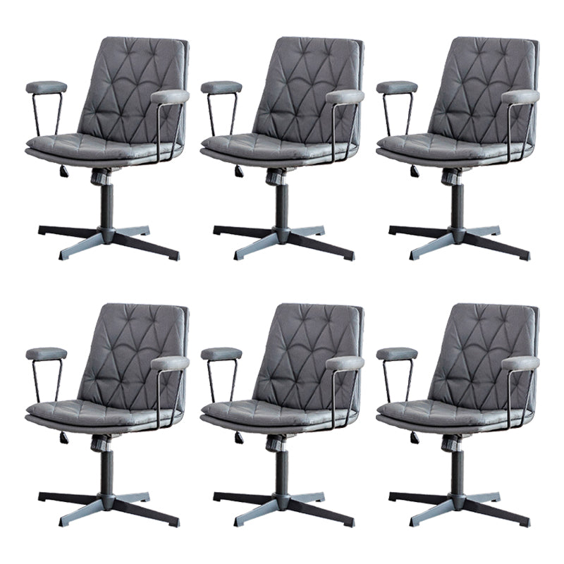 No Wheels Office Chair Contemporary Swivel Rolling Task Chair
