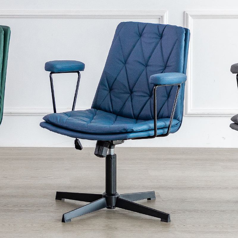 No Wheels Office Chair Contemporary Swivel Rolling Task Chair