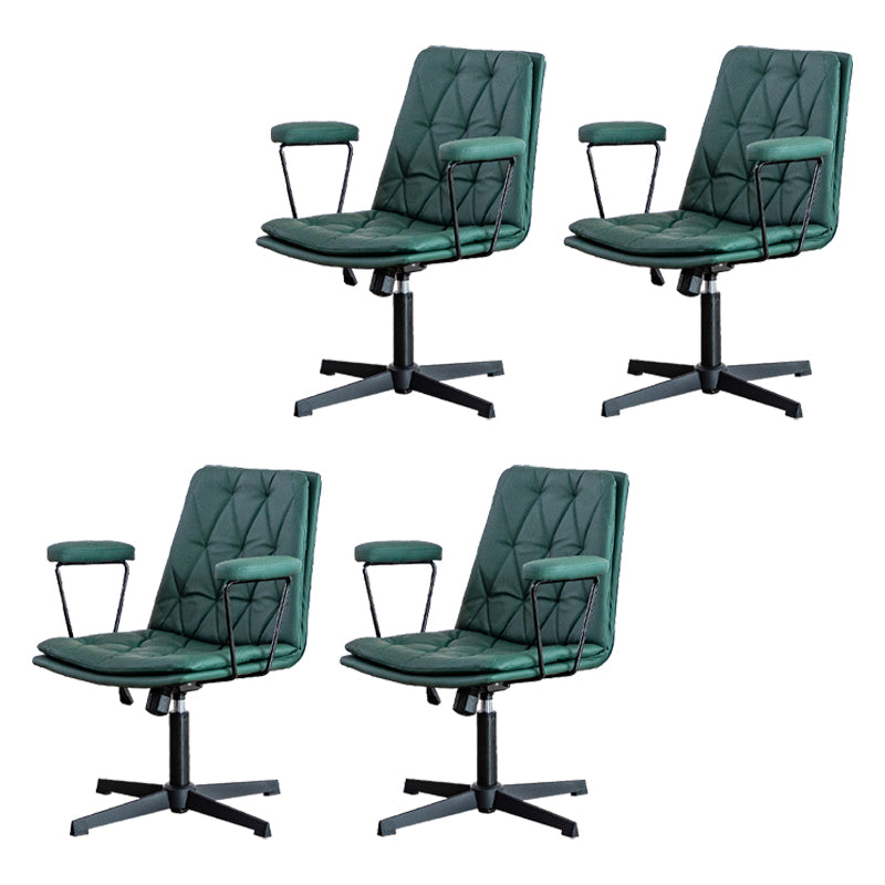 No Wheels Office Chair Contemporary Swivel Rolling Task Chair
