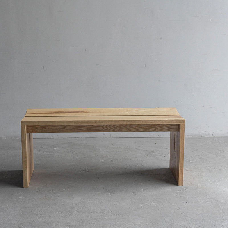 Modern Backless Seating Bench Solid Wood Rectangle Bench for Restaurant