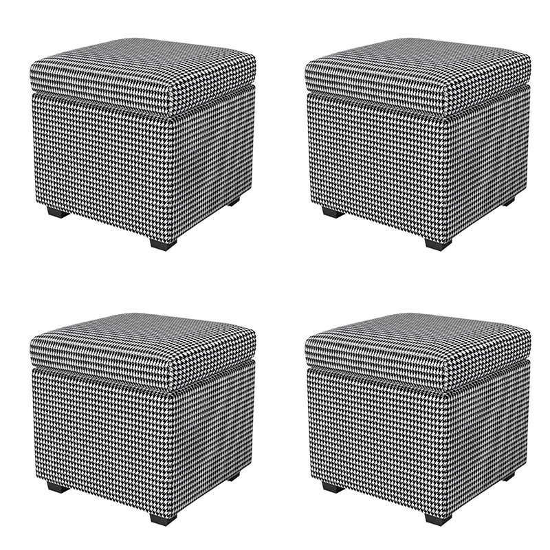 Contemporary Leather Storage Ottomans Square Storage Ottomans for Home