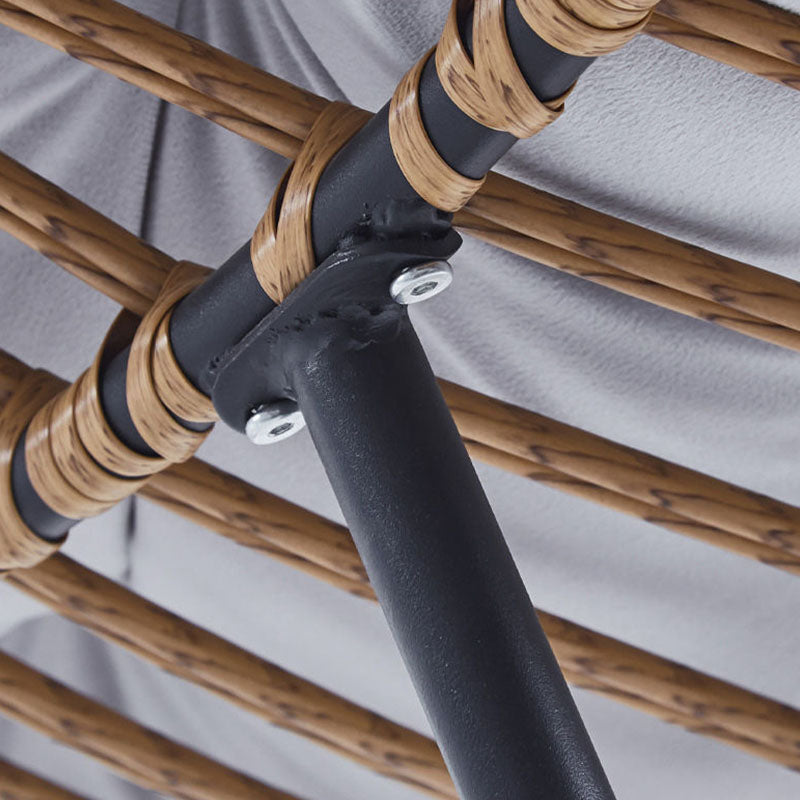 Contemporary Rocker Chair Upholstered Antique Finish Rocking Accent Chair