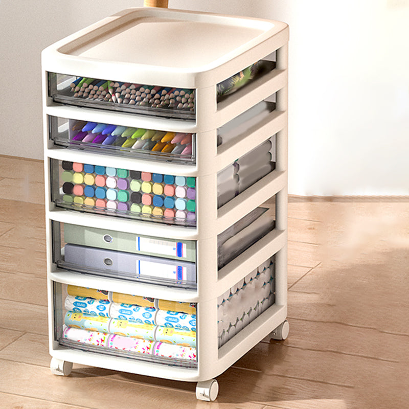 Modern Plastic File Cabinet Drawers Storage Filing Cabinet for Office