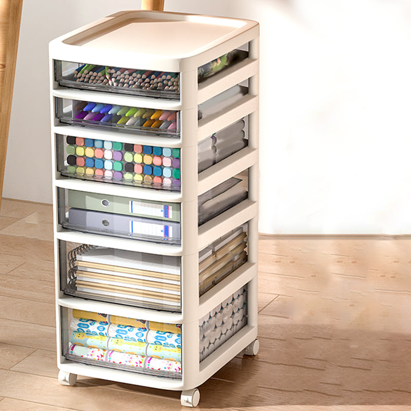 Modern Plastic File Cabinet Drawers Storage Filing Cabinet for Office