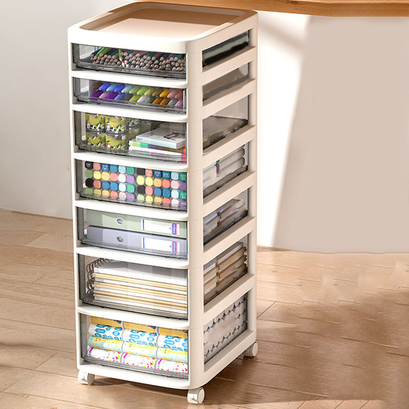 Modern Plastic File Cabinet Drawers Storage Filing Cabinet for Office