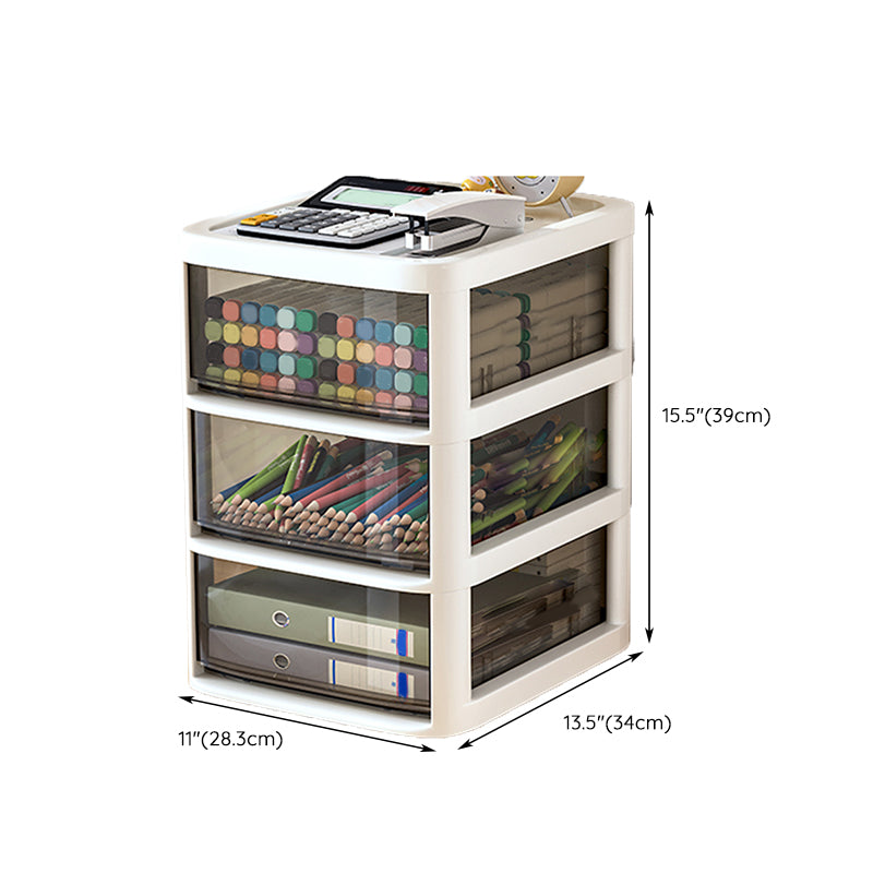Modern Plastic File Cabinet Drawers Storage Filing Cabinet for Office