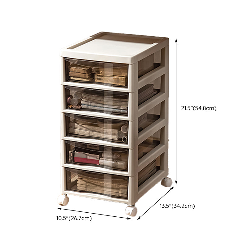Modern Plastic File Cabinet Drawers Storage Filing Cabinet for Office