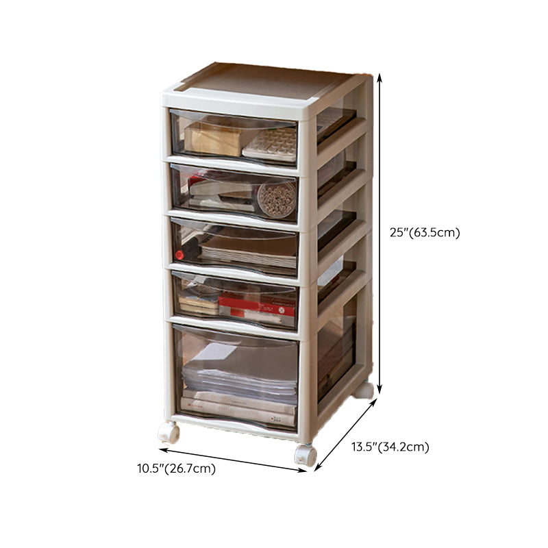 Modern Plastic File Cabinet Drawers Storage Filing Cabinet for Office