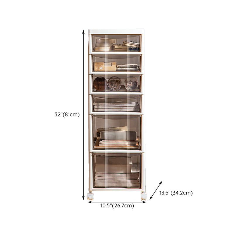 Modern Plastic File Cabinet Drawers Storage Filing Cabinet for Office