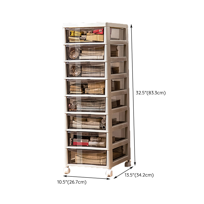 Modern Plastic File Cabinet Drawers Storage Filing Cabinet for Office