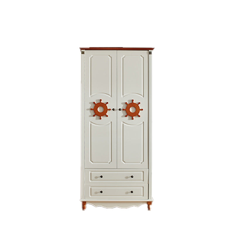 Rectangular Wardrobe Cabinet Nautical Style Home Wooden Wardrobe Closet