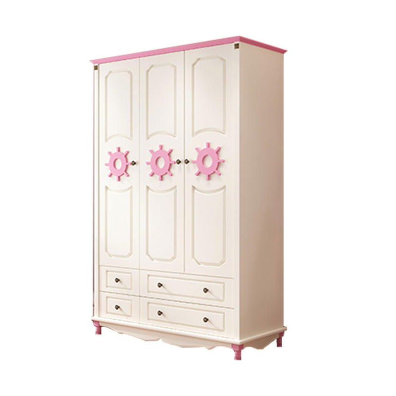 Rectangular Wardrobe Cabinet Nautical Style Home Wooden Wardrobe Closet