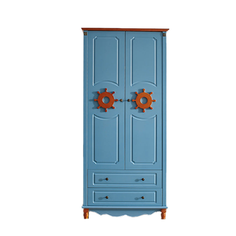 Rectangular Wardrobe Cabinet Nautical Style Home Wooden Wardrobe Closet