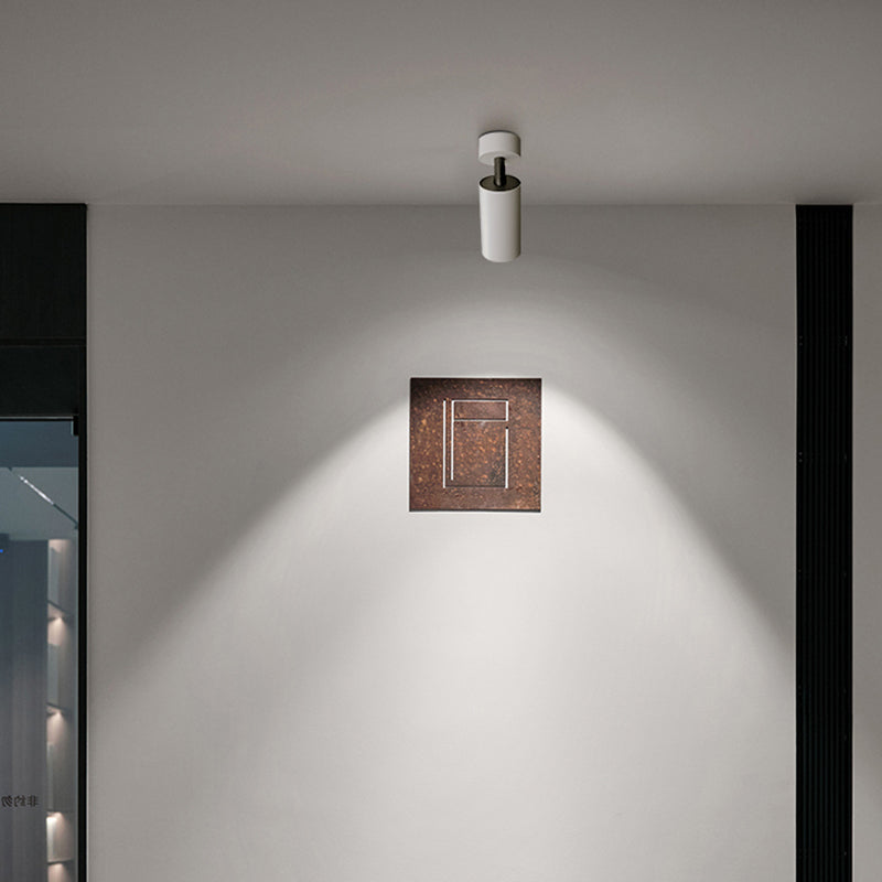 Cylinder Ceiling Light Fixture Contemporary LED Flush Mount for Living Room