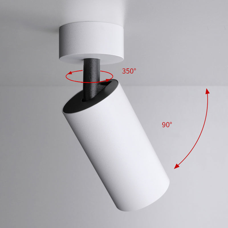 Cylinder Ceiling Light Fixture Contemporary LED Flush Mount for Living Room