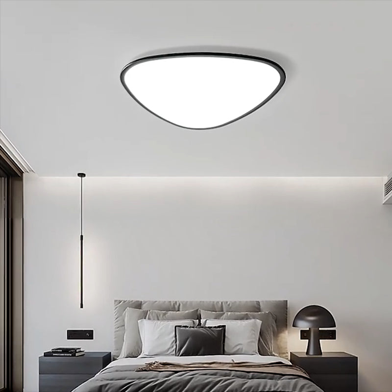 Triangle Ceiling Light Fixture Simple LED Flush Mount for Bedroom