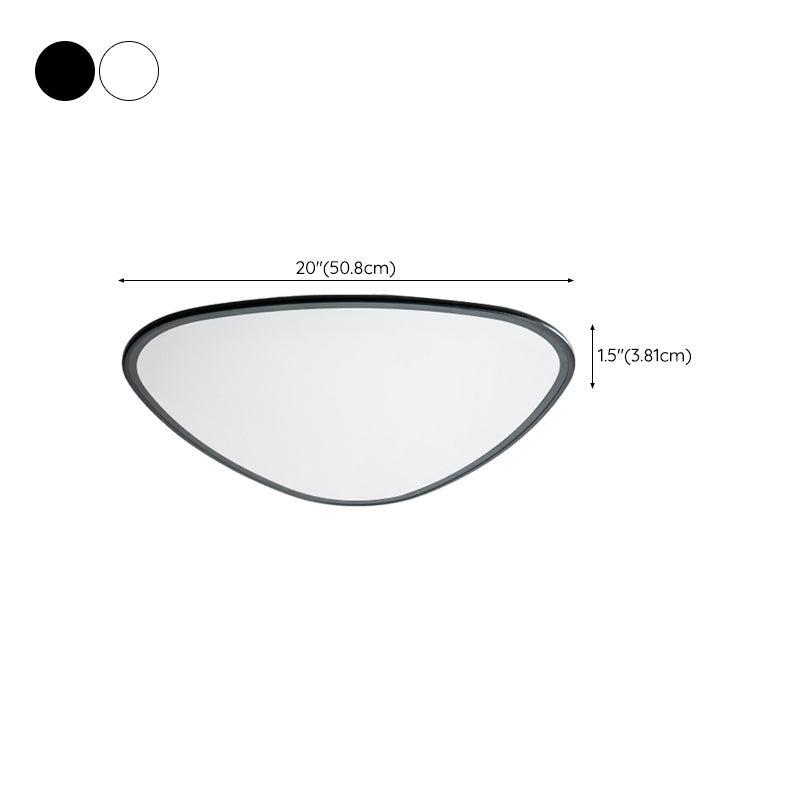 Triangle Ceiling Light Fixture Simple LED Flush Mount for Bedroom