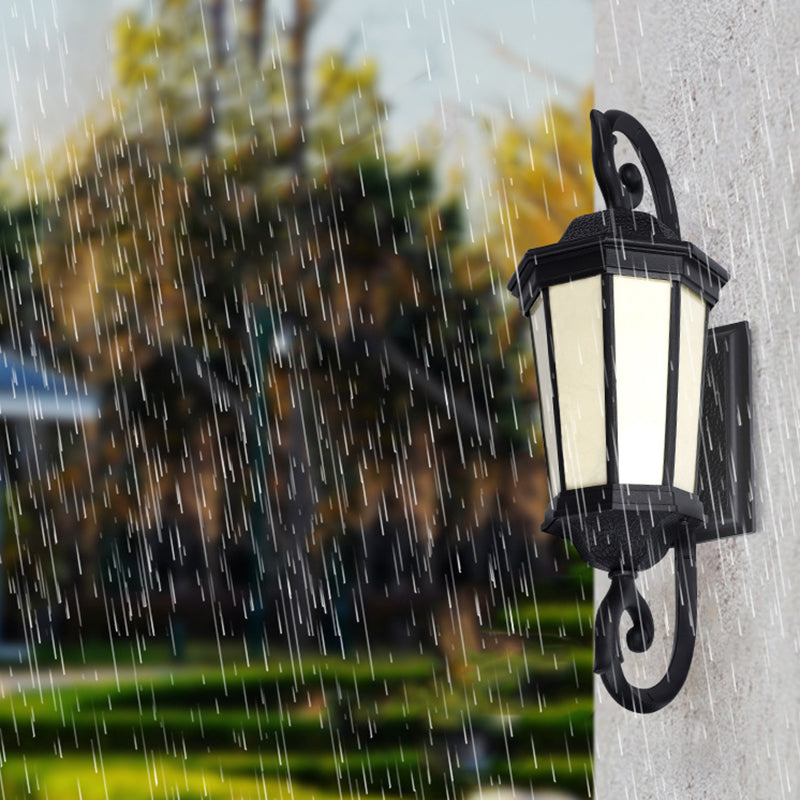 Metal Geometric Simple 1 Light Wall Mounted Light Fixture in Black