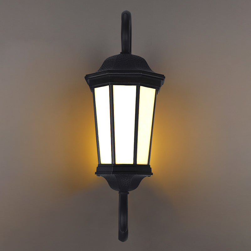 Metal Geometric Simple 1 Light Wall Mounted Light Fixture in Black