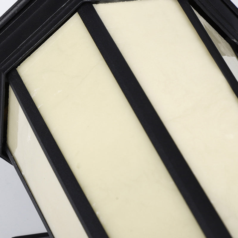 Metal Geometric Simple 1 Light Wall Mounted Light Fixture in Black