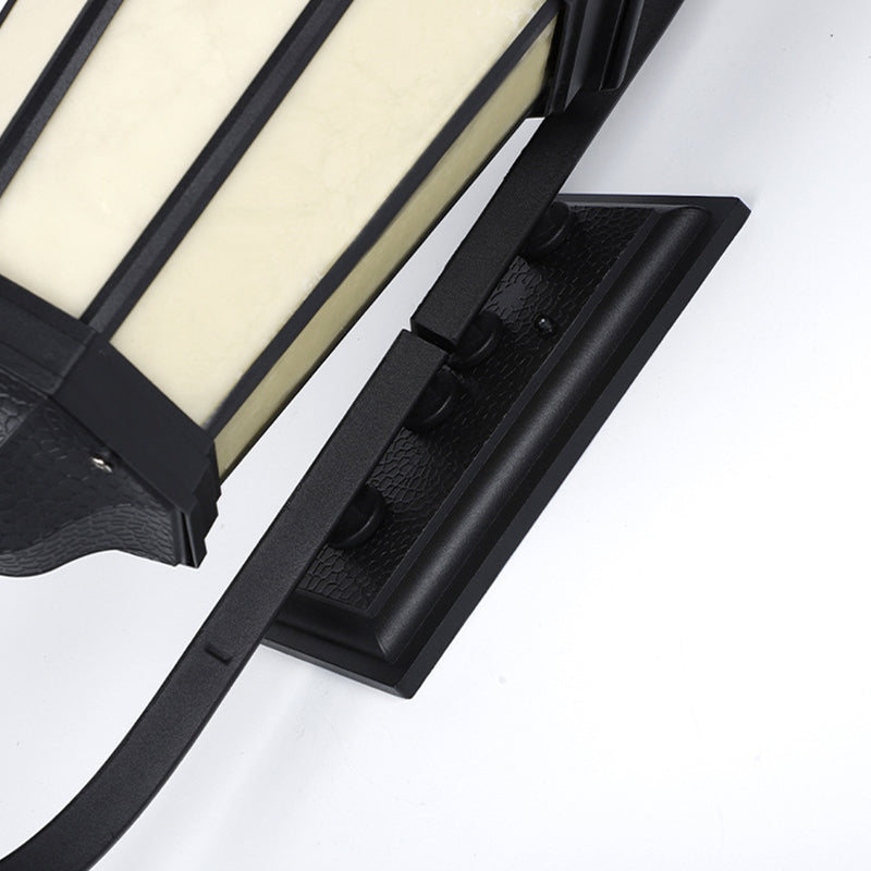 Metal Geometric Simple 1 Light Wall Mounted Light Fixture in Black