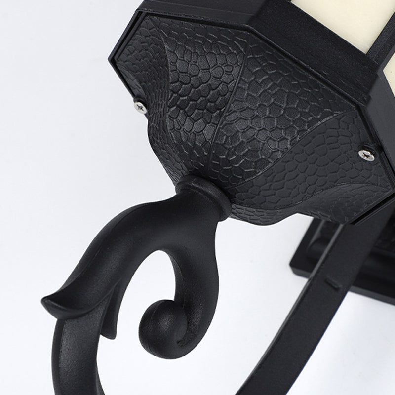 Metal Geometric Simple 1 Light Wall Mounted Light Fixture in Black