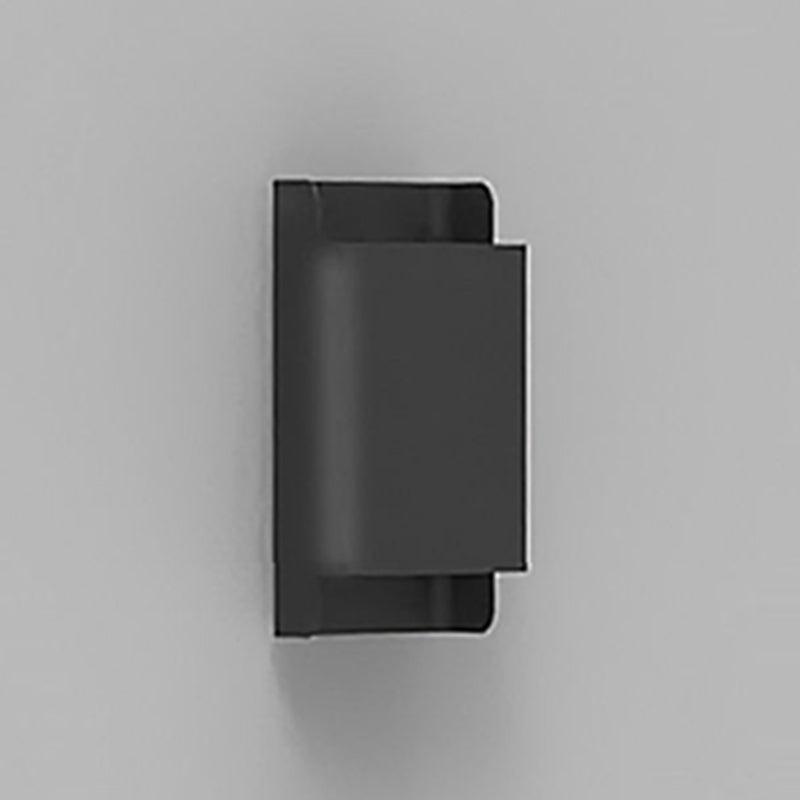 Contemporary Metal Wall Light with Stainless Steel Shade for Living Room