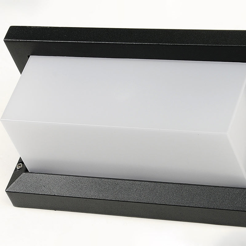 Waterproof Wall Mount Lamp Modern Style with Plastic Shade for Garden