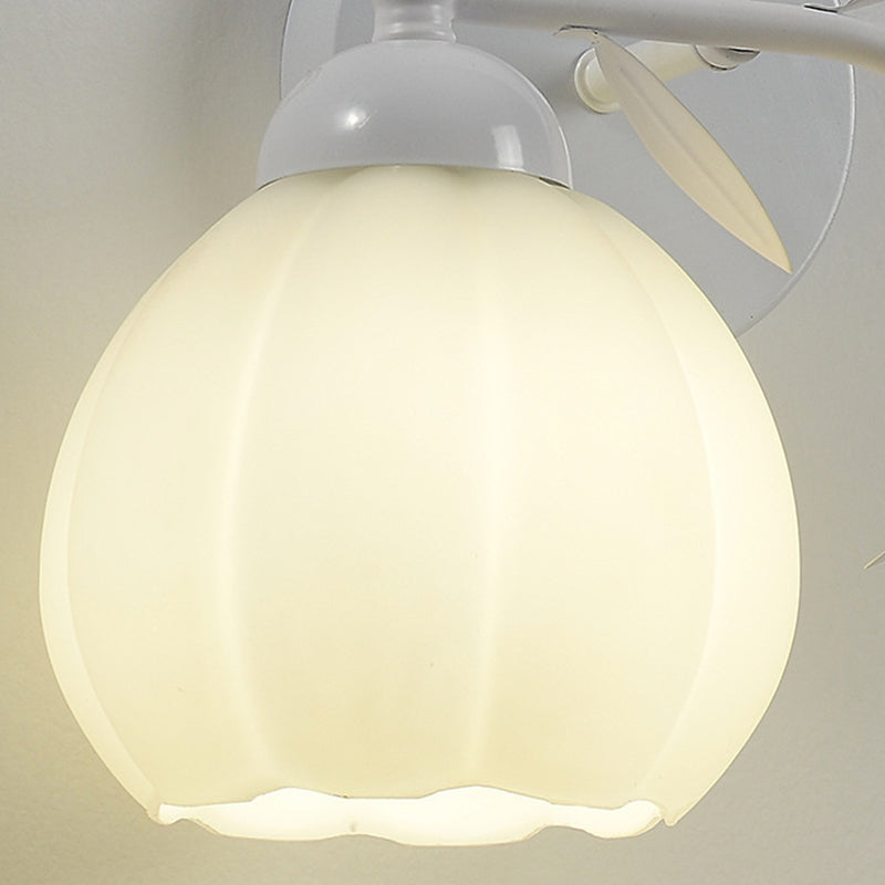 1/2-Light Modernism White Metallic Shaded LED Wall Mounted for Foyer