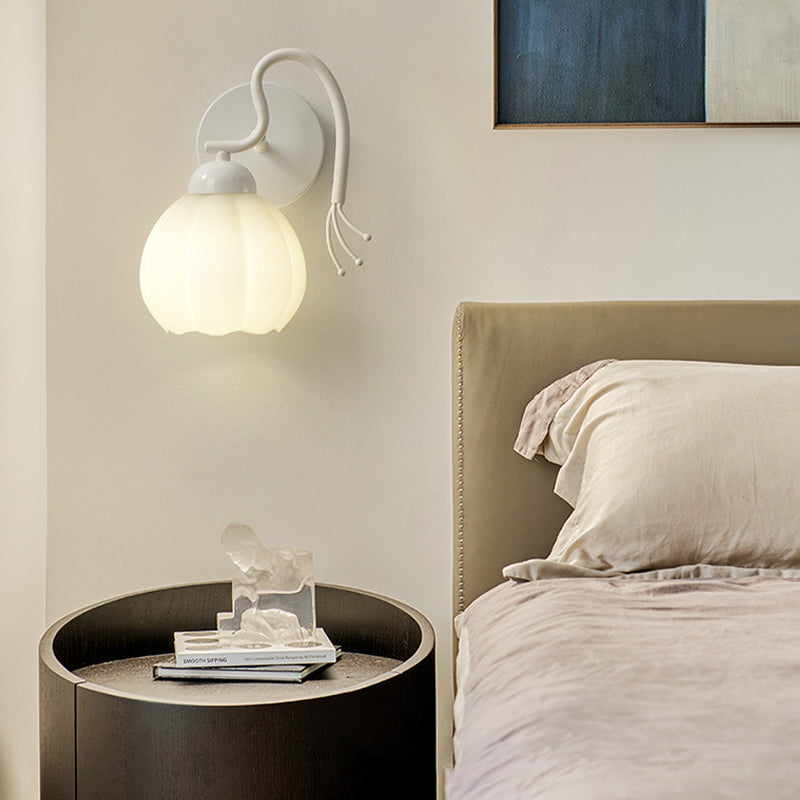 1/2-Light Modernism White Metallic Shaded LED Wall Mounted for Foyer