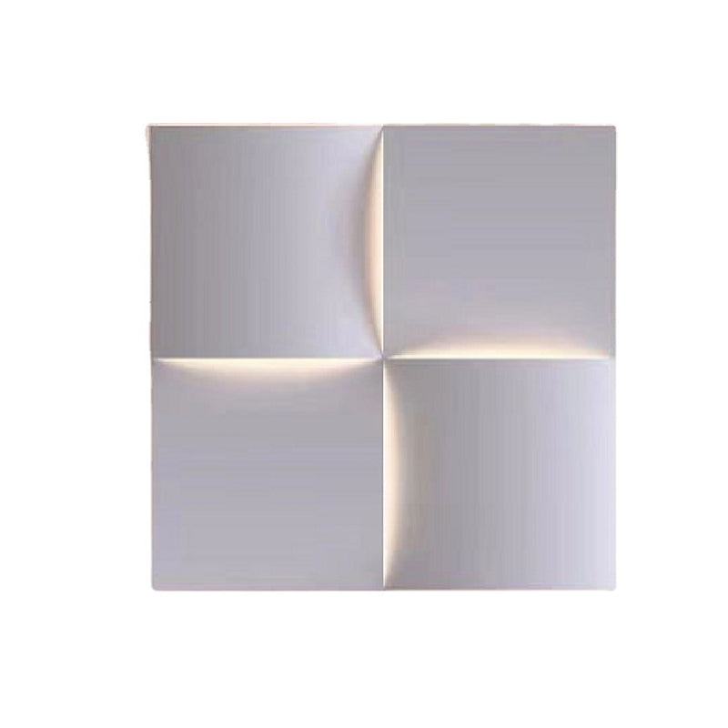 Single Modernism White Metallic Shaded LED Wall Mounted for Foyer