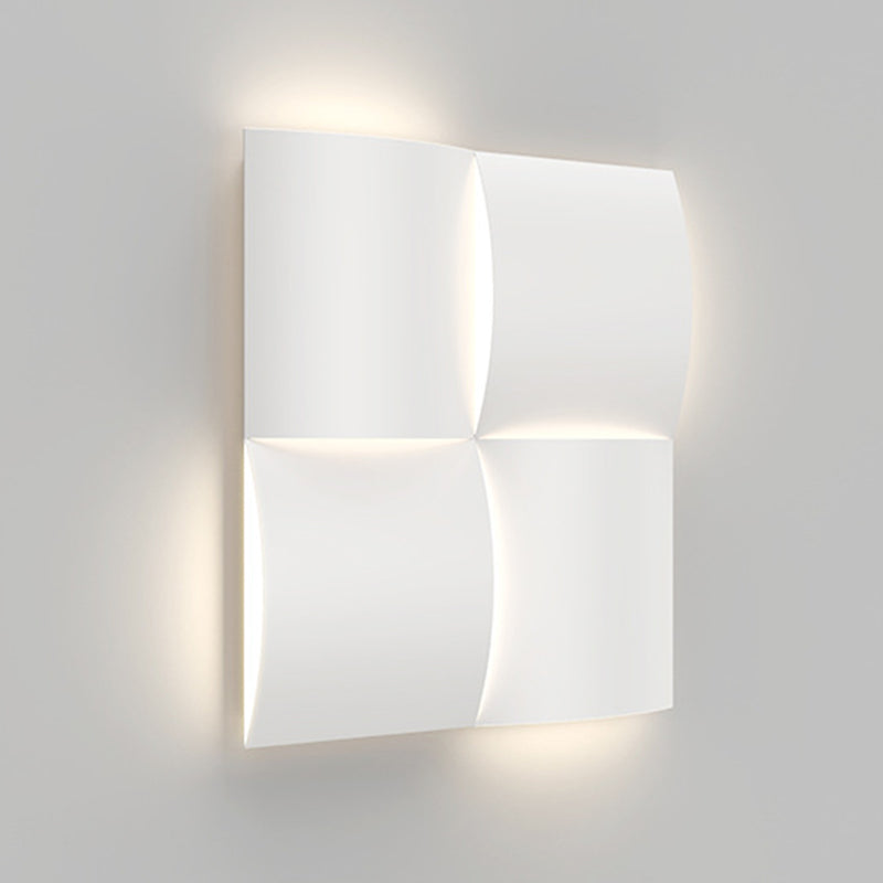 Single Modernism White Metallic Shaded LED Wall Mounted for Foyer