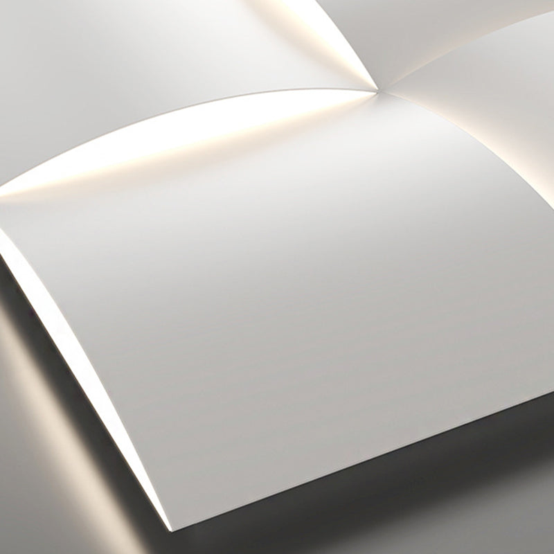 Single Modernism White Metallic Shaded LED Wall Mounted for Foyer