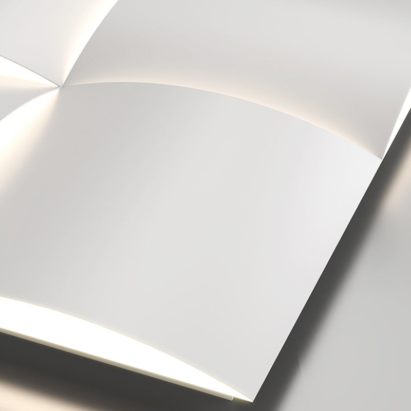 Single Modernism White Metallic Shaded LED Wall Mounted for Foyer