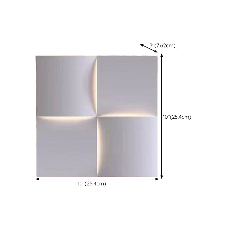 Single Modernism White Metallic Shaded LED Wall Mounted for Foyer