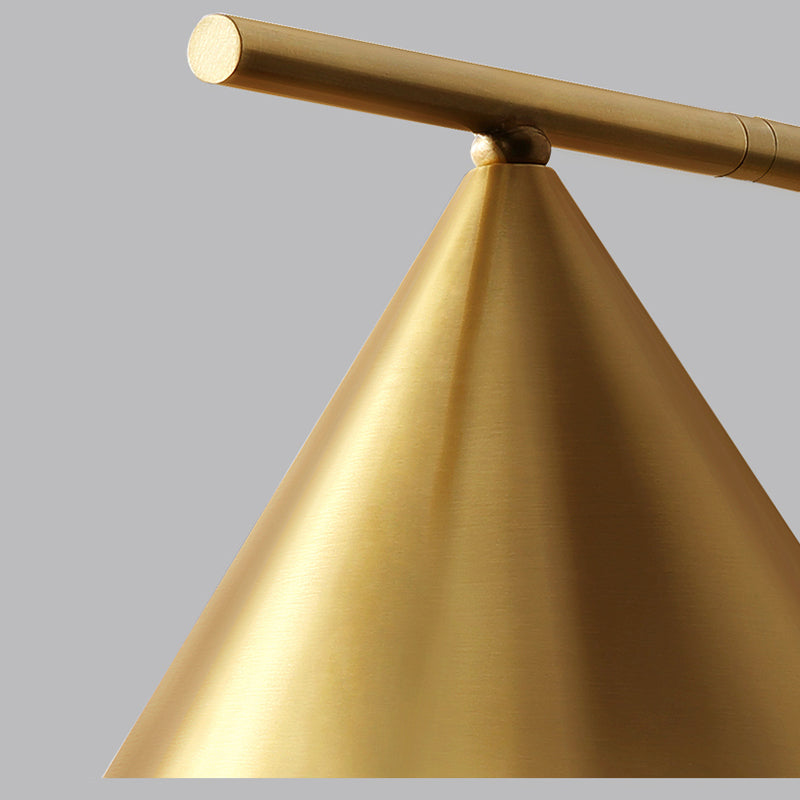 Single Modernism Golden Metallic Shaded Down Wall Mounted for Foyer