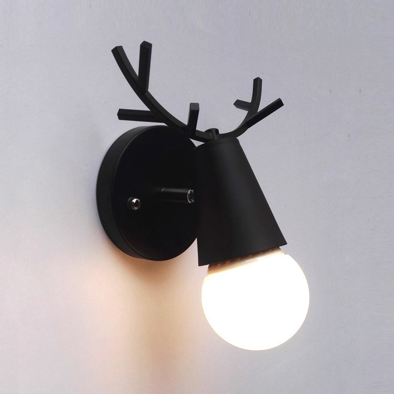 Single Golden Modernism Wooden Metal Wall Mounted Sconce for Bedroom