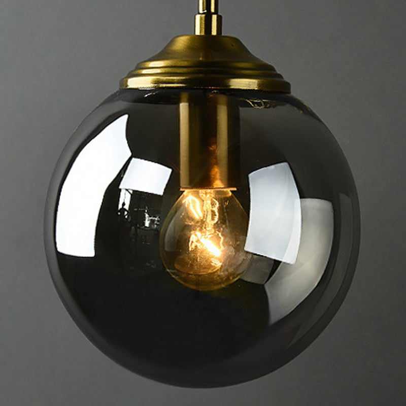 Single Golden Modernism Shaded Glass Wall Mounted Sconce for Bedroom