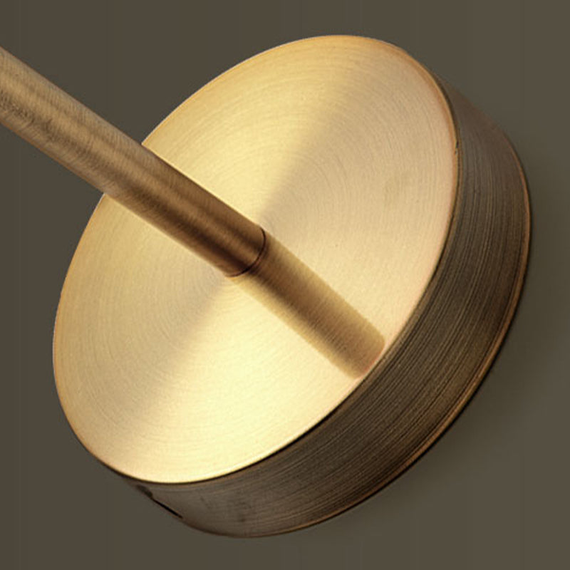 Single Golden Modernism Shaded Glass Wall Mounted Sconce for Bedroom