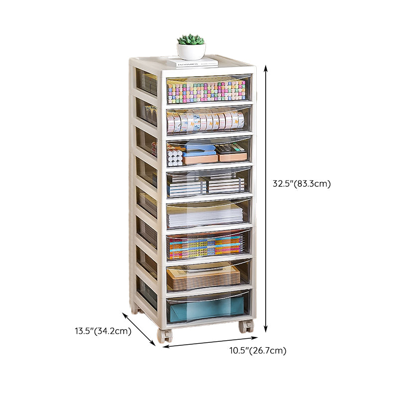 Modern Plastic File Cabinet Storage Drawers Filing Cabinet for Office
