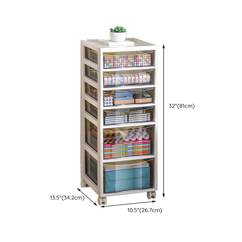 Modern Plastic File Cabinet Storage Drawers Filing Cabinet for Office
