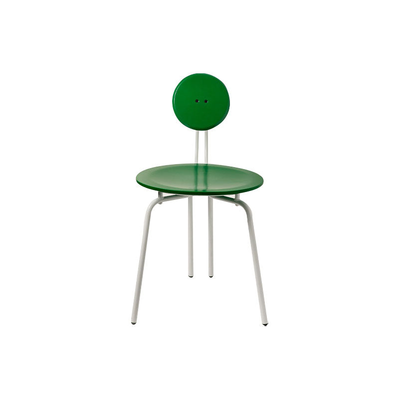 Modern Armless Dining Chair Metal Frame Open Back Dining Chair for Dining Room